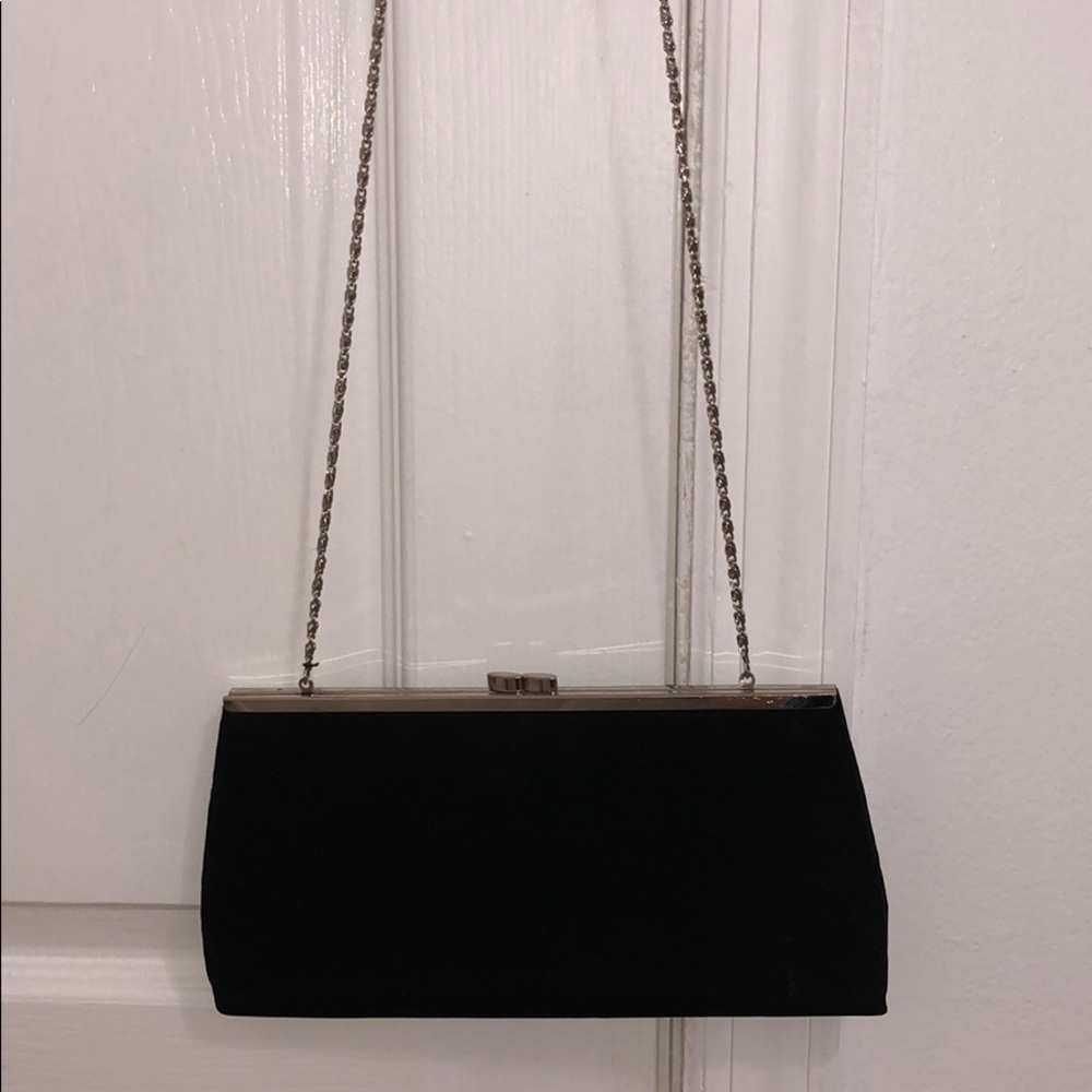 Clutch With Silver Chain Strap
